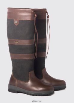 galway country bota ženy Dubarry JPP44065 černo-hnědá obuv