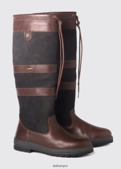 galway slimfit country boty ženy Dubarry JPP44044 černo-hnědá obuv