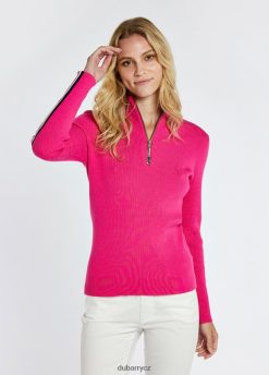 Killglass svetr na zip s výstřihem ženy Dubarry JPP440165 červená barva oblečení