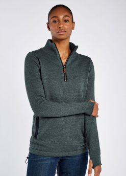 svetr morrisey na zip s výstřihem ženy Dubarry JPP440545 tmavý oblázek oblečení