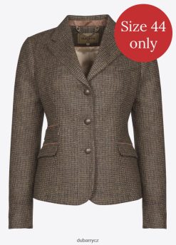 tvídové sako s pryskyřníkem ženy Dubarry JPP440496 vřesoviště oblečení