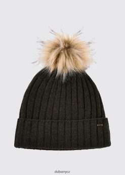vlněná pletená čepice s bambulí ženy Dubarry JPP440423 olivový Příslušenství