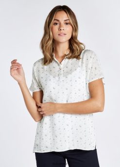 vršek s potiskem vodopádu ženy Dubarry JPP440763 bílý oblečení